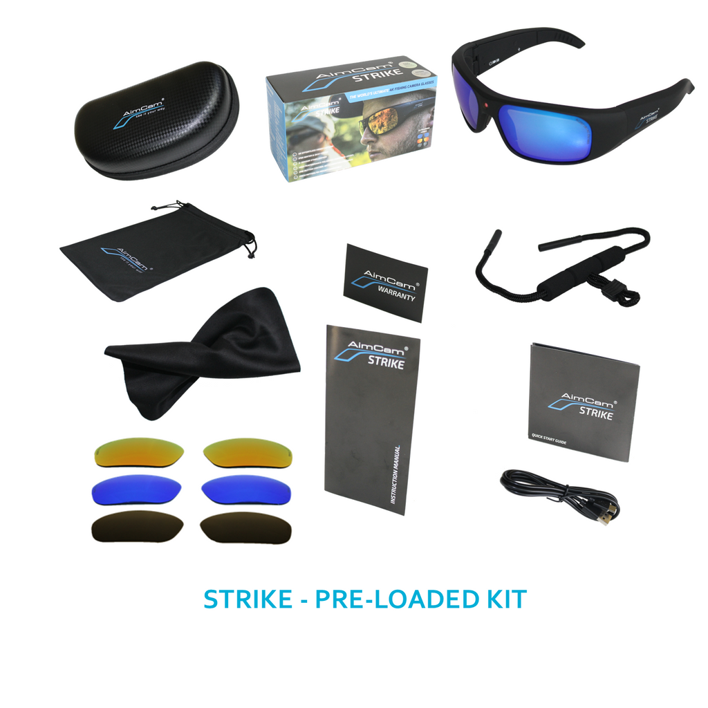 Action Camera Glasses - AimCam Strike 3K ULTRA HD Action
