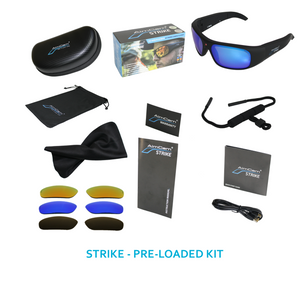 AimCam Strike 3K ULTRA HD Action Camera Glasses